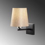 Opviq Profil - 4662 Lámpara de pared Negro, Níquel y Crema